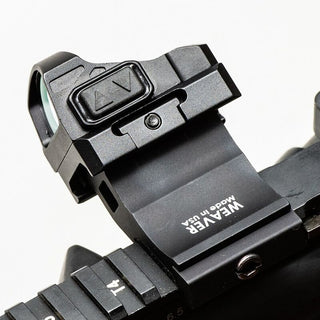 The Advance Micro Reflex Sight is the smallest, lightest red dot in the Bushnell AR Optics family, and packs big performance into a compact package. It projects a 5-MOA dot through rugged optics, and is compatible with a large selection of rifles and semiautomatic pistols, including the MEOPTA standard, which is found on (among others)&nbsp;the Glock® MOS Mount Plate #1. The Bushnell AR Optics Advance Micro Reflex Sight is THE choice for lightweight performance.